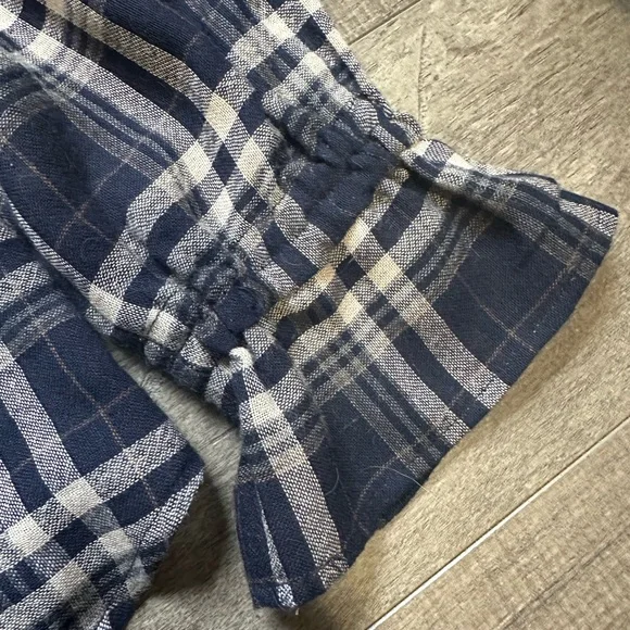 Melissa Nepton Anko Ruffle Neck Plaid Top XS NWOT - Picture 4 of 5